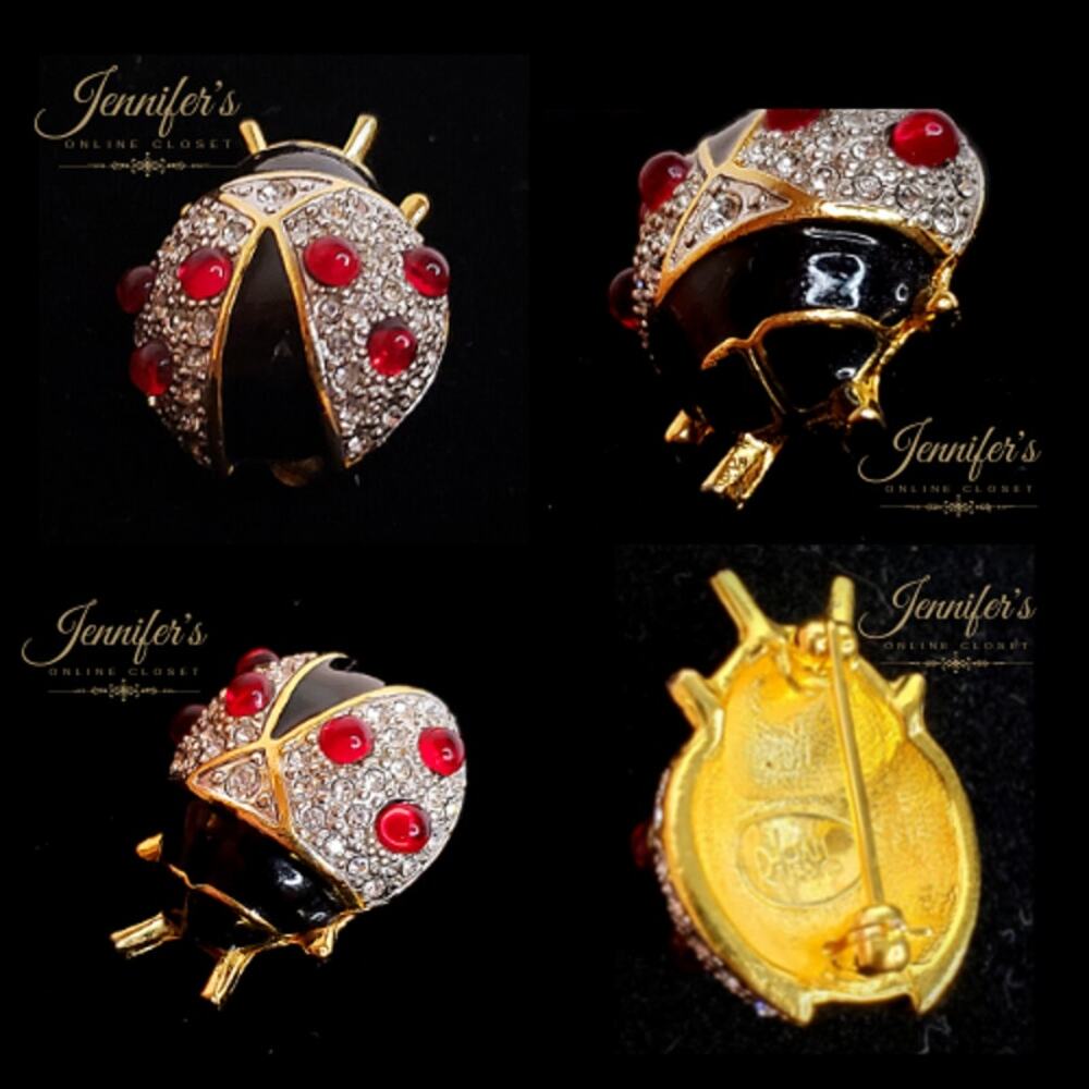 Joan Rivers Lady Bug Pin - Picture 3 of 3